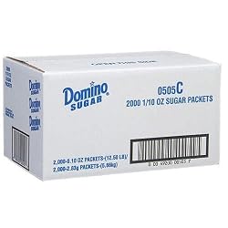Domino Sugar 2.8 gram Packet - 2,000 ct.