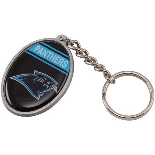 Carolina Panthers Domed Oval Keychain