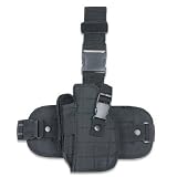 UAG Tactical Lefty Left Handed Black Drop Leg Hi Point Pistol/Gun Holster + Magazine Pouch