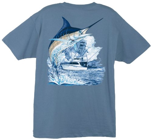Guy Harvey Men's Marlin Boat T-Shirt