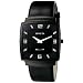Invicta Men's Slim Collection Square Black Leather Watch #5134