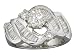 EGL Certified 1.24 cts Diamond Engagement Ring 14Kt White Gold