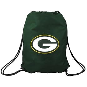 Green Bay Packers Green Nylon Drawstring Backpack