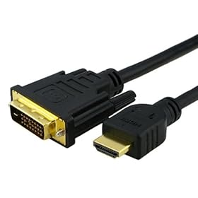 eForCity 15 FT / 4.6 M DVI To HDMI Male Cable 5Gbps M/M For PC DVD Xbox PS3 HD TV, Black