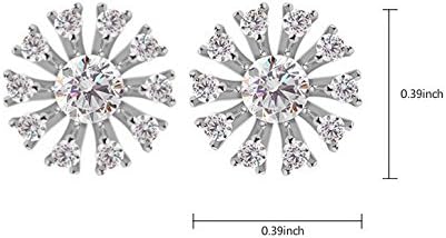 Stud Earrings AAA Cubic Zirconia Halo Ferris Wheel Shape Evening Party