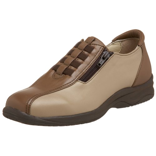 Drew Shoe Women's Alexis Flat,Taupe/Mocha,9.5 M US
