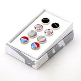 Discount Gift Four pair of random Silk Cufflinks With Fine Box CG1001