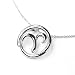 Bling Bling Platinum Plated 925 Silver Aries Zodiac Symbol Necklace (20 March - 19 April) (16