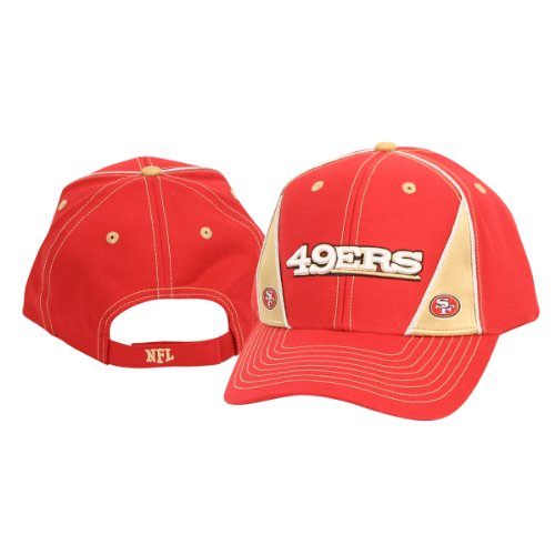 San Francisco 49ers Adjustable Baseball Hat - Red / Khaki