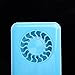 WoneNice Mini USB Bladeless Fan Rechargeable Ultra-Thin Handheld Creative Air Conditioning Fan, Battery Operated Summer Personal Pocket Fan, Sky Blue
