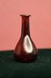Dollhouse Miniature Deep Red Handblown Glass Vase