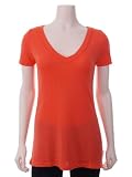 Michael Stars Womens Slub Short Sleeve V-Neck