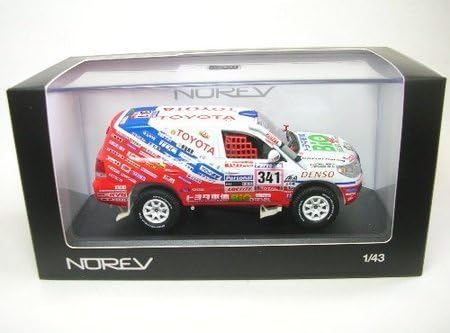 Model Car TOYOTA Land Cruiser 2010 Dakar Rally No. 341 (1/43 die casting 800359) Japanese Model Cars by Norebu