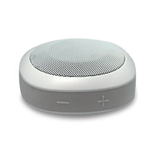 Mogic Ultra Portable Bluetooth Wireless Speaker(white) with Built-in Rechargeable Battery, Charging Cable and Carrying Pouch Included, Powerful Sound with build in Microphone, Works for Iphone, Ipad Mini, Ipad 4/3/2, Itouch, Blackberry, Nexus, Samsung and other Smart Phones and Mp3 Players