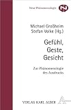Produkt-Bild: Gef&uuml;hl, Geste, Gesicht: Zur Ph&auml;nomenologie des Ausdrucks