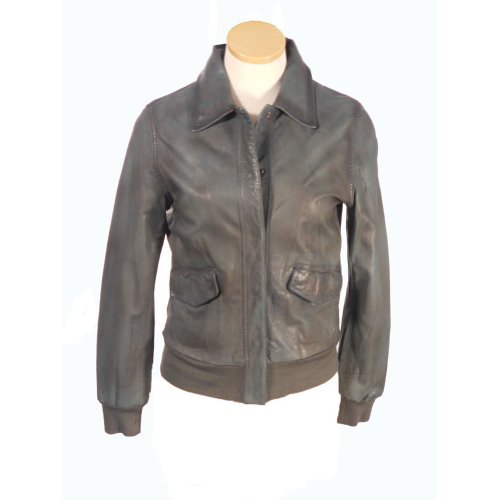 Women's Antonio Bella Leather Bomber Jacket product image