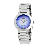 Casio Women's LTP1191A-2C Silver-Tone Purple Dial Analog Quartz Watch