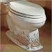 English Trellis Design on Portrait Toilet