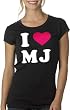 I Heart MJ White and Pink Printed Slim Fit Longer Length T-Shirt