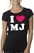 I Heart MJ White and Pink Printed Slim Fit Longer Length T-Shirt