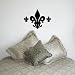 FLEUR DE LIS Vinyl Wall Room Decal Sticker Home Decor | Color: Midnight Black