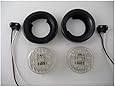 (2) White 2" Round 9 LED Custom Mini Reverse Backup Lights / Grommets / Wires