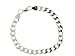Brilliant Men's NICKEL FREE! Sterling-silver 11MM Italian Made Curb Link Bracelet
