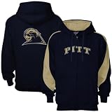 Pittsburgh Panthers Navy Blue Full Zip Varsity Hoody Sweatshirt
