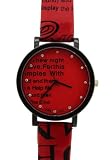 Fhulun - Montre Femme - Quartz - Synth??tique - analogique Grand cadran rouge synth??tique Sangle Sport Watches