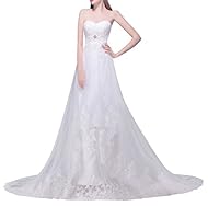 Lace Beaded Open-Back Sweetheart Tulle Tunic 