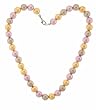 Multicolor Faux Pearl Necklace - 16'', 10MM Pearls