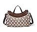 CheekyTummy Changing Diaper Bag - Best Designer Ladies Tote Handbag (Polka Dots)