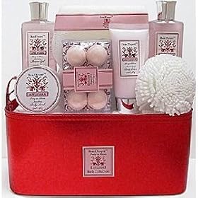 Peony In Bloom Bath and Body Spa Set - Gift Basket