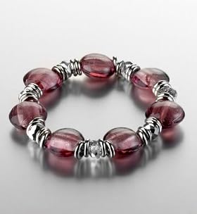 Assorted Bead & Ring Murano Bracelet