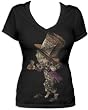 Juniors' Alice in Wonderland Hatter Womens V-neck T-shirt