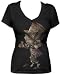 Juniors' Alice in Wonderland Hatter Womens V-neck T-shirt