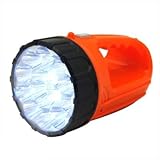 15 L.E.D. High Powered Rechargeable LED Flashlight Wall Socket Charging Flash Light Design (with Carry Sling)