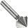 Magafor 434 Series Cobalt Steel Uncoated (Bright) Countersink, 3 Flute, 82 Degrees Cutting Angle, 1" Cutting Length
