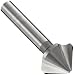 Magafor 434 Series Cobalt Steel Uncoated (Bright) Countersink, 3 Flute, 82 Degrees Cutting Angle, 0.375" Cutting Length