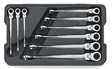 GearWrench 85298 9 Piece SAE X-Beam Flex Head Combination Ratcheting Wrench Set [並行輸入品]