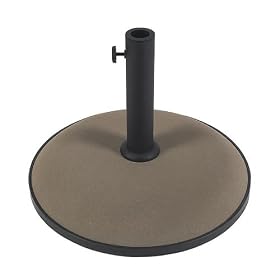 Concrete Umbrella Base - Champagne Bronze by 