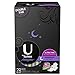 U By Kotex AllNighter Overnight Ultra Thin Pads with Wings, Unscented, 28 Count