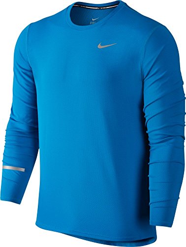 Nike Dri-FIT Contour Shirt - Long-Sleeve - Mens Imperial Blue/Reflective Silver, M