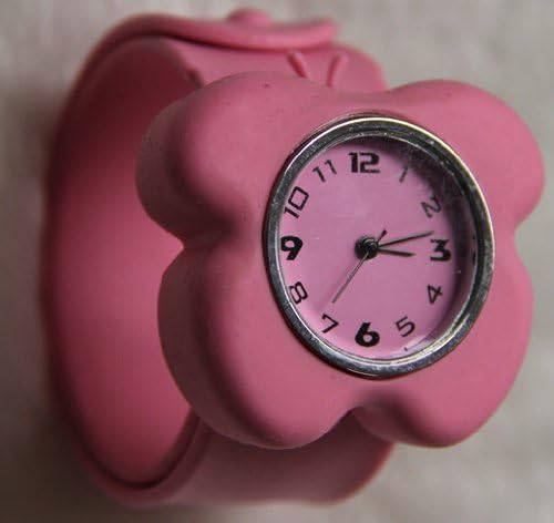Silicone Slap On Watch - Pink Butterfly - Small