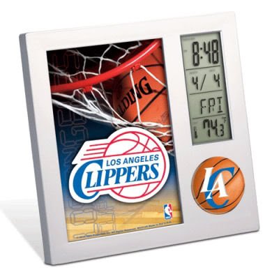 Los Angeles Clippers Official Logo 4"x6" Desk Alarm Clock Frame
