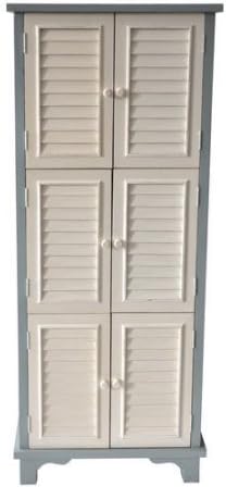 Cheungs Tall Wood Cabinet with 3 Storage Compartments