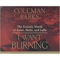 I Want Burning (The Ecstatic World of Rumi, Hafiz, and Lalla) (Unabridged) (Compact Disc)