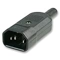 IEC 3 Pin Male C14 Rewireable Plug 250 Volts 10 Amps 250 Volts