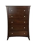 Kidz Decoeur Long Beach 5 Drawer Chest, Mocha