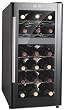 Sunpentown WC-1857DH 18-Bottle Dual-Zone Thermo-Electric Wine Cooler with Heating